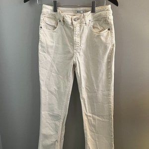 Brandy Melville Ivory Straight Leg Jeans